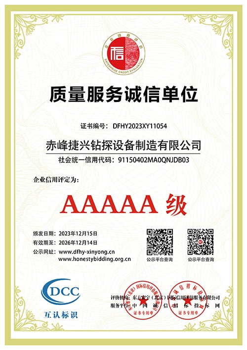 质量服务诚信单位